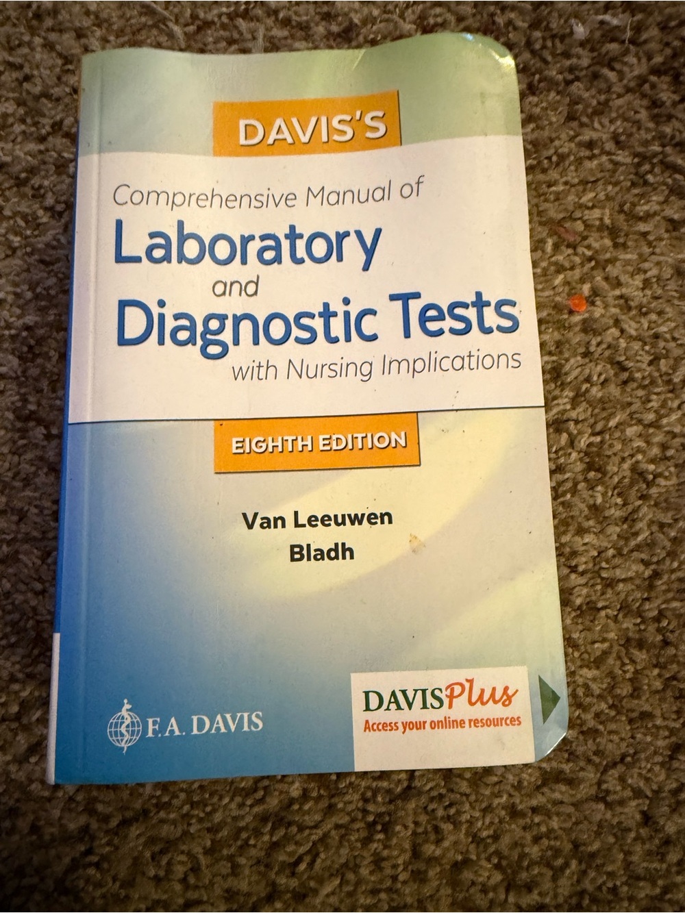 Comprehensive Manual of Laboratory and Diagnostic Tests - Blue